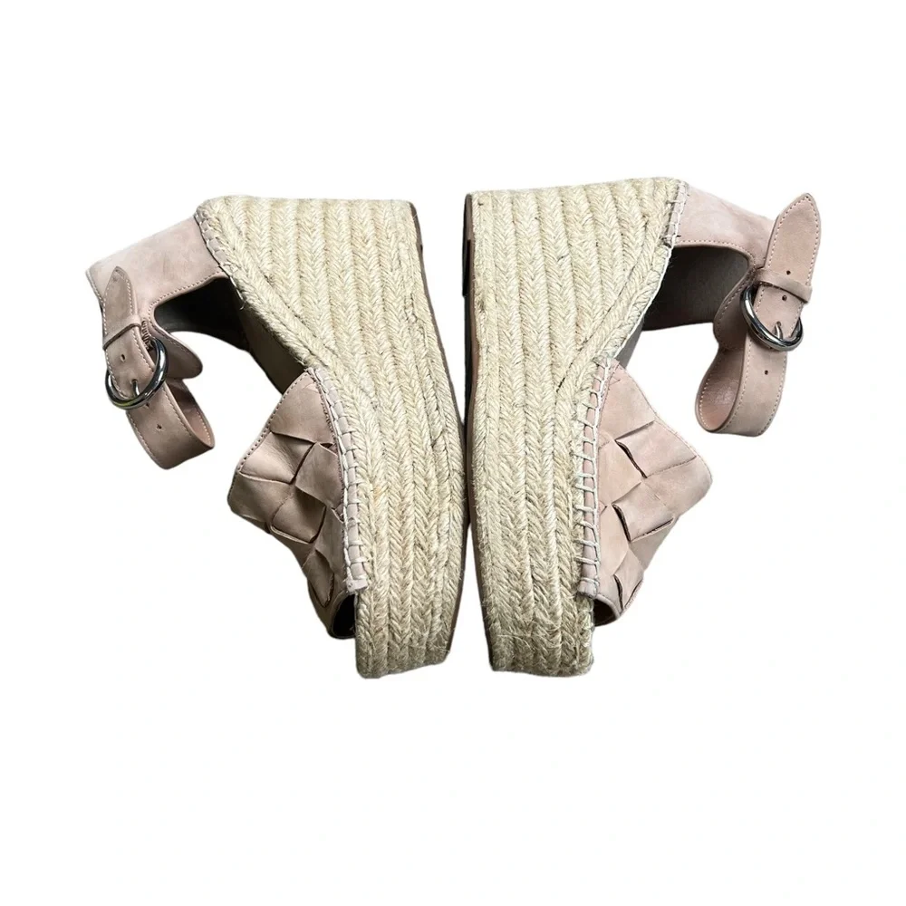 Marc Fisher Woman's Ladella‎ Espadrille Platform Wedge Sandal SZ 8.5